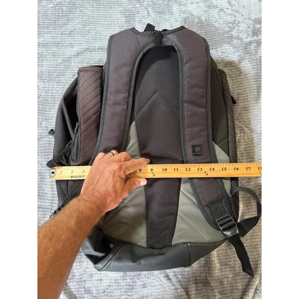 DeMarini Baseball Softball Equipment Backpack Bat Bag Black Grey Gear Bag